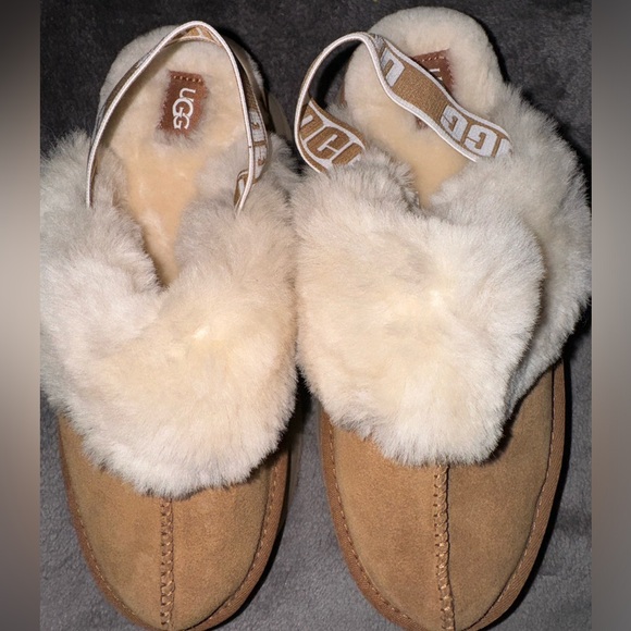 New Ugg Funkette Slippers - Chestnut - Picture 4 of 7